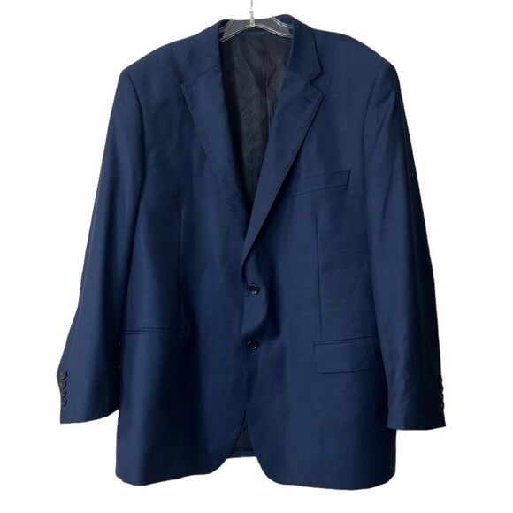 Richard Harris Core mens blazer suit jacket 100% wool size 40R/42R blue - Picture 2 of 6